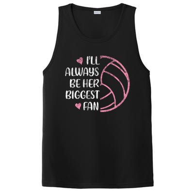 I'll Always Be Her Biggest Fan Volleyball Mom Volleyball Dad Cute Gift PosiCharge Competitor Tank