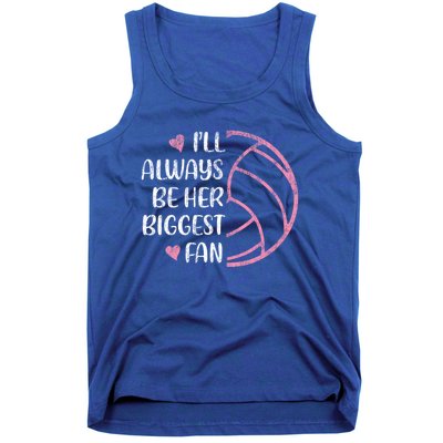 I'll Always Be Her Biggest Fan Volleyball Mom Volleyball Dad Cute Gift Tank Top