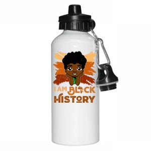 I Am Black Historyjuneteenth Black History Month Funny Gift Aluminum Water Bottle