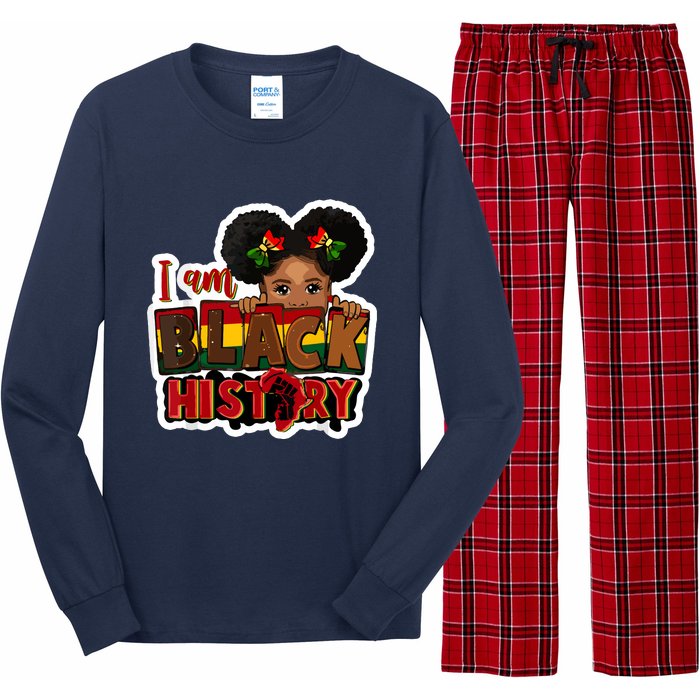 I Am Black History Juneteenth Black Melanin Long Sleeve Pajama Set