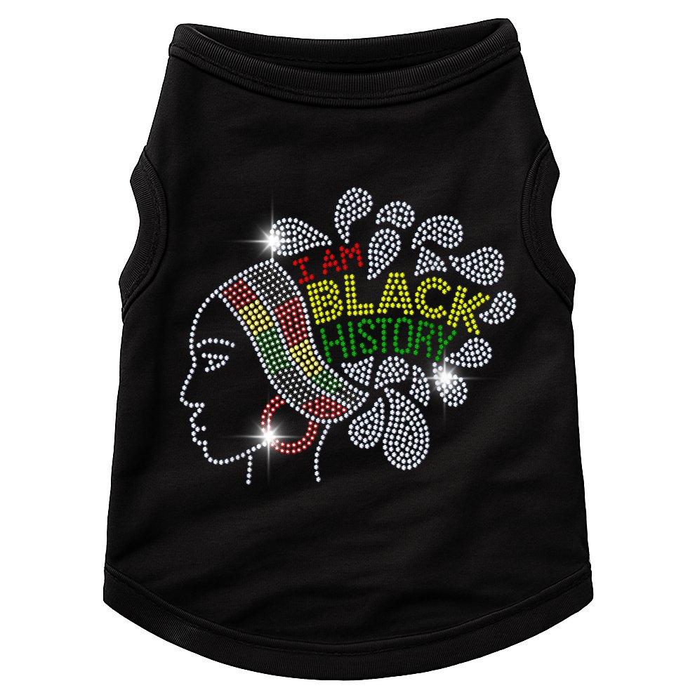 I Am Black History Month Woman Black Girl Magic Bling Doggie Tank