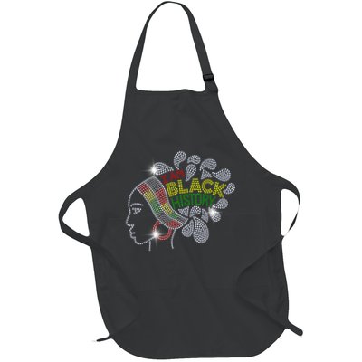 I Am Black History Month Woman Black Girl Magic Bling Apron