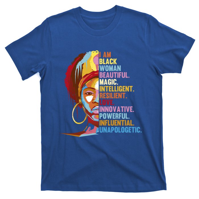 I Am Black Beautiful Magic Black History Month Great Gift T-Shirt