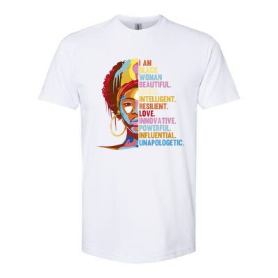 I Am Black Beautiful Magic Black History Month Great Gift Softstyle CVC T-Shirt