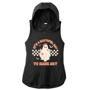 Its A Bootiful Day To Make Art Halloween Art Teacher Meaningful Gift Ladies PosiCharge Tri-Blend Wicking Draft Hoodie Tank