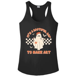 Its A Bootiful Day To Make Art Halloween Art Teacher Meaningful Gift Ladies PosiCharge Competitor Racerback Tank