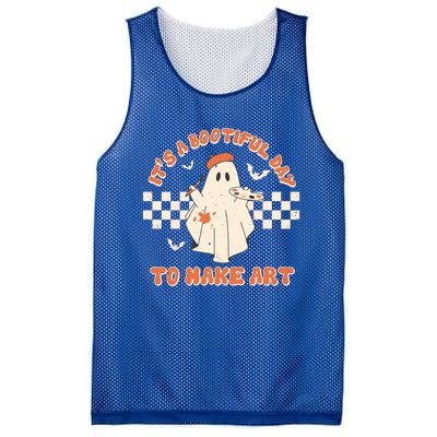 Its A Bootiful Day To Make Art Halloween Art Teacher Meaningful Gift Mesh Reversible Basketball Jersey Tank