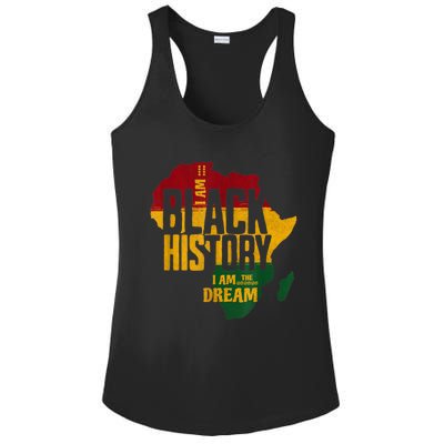 I Am Black History Month African American Ladies PosiCharge Competitor Racerback Tank