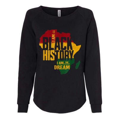 I Am Black History Month African American Womens California Wash Sweatshirt