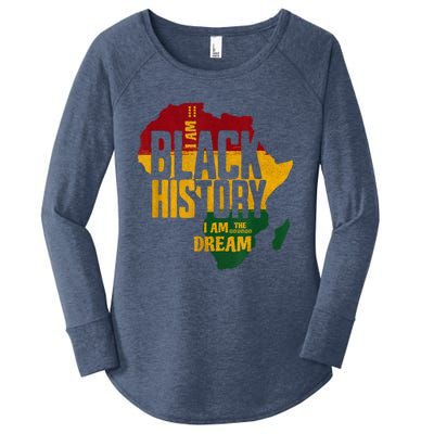 I Am Black History Month African American Women's Perfect Tri Tunic Long Sleeve Shirt