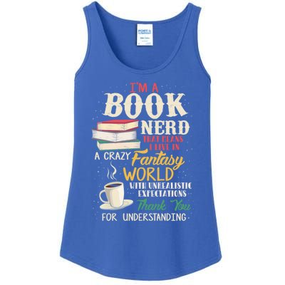 I'm A Book Nerd Gift Book Lover Gift Literature Funny Gift Ladies Essential Tank