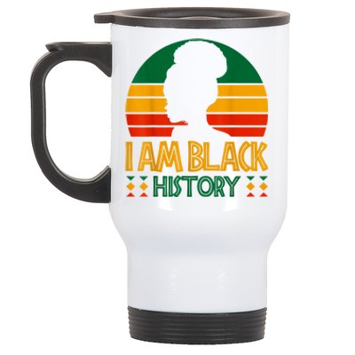 I Am Black History Month African American Stainless Steel Travel Mug