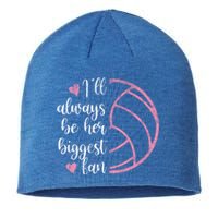 I'll Always Be Her Biggest Fan Volleyball Mom Volleyball Dad Funny Gift Sustainable Beanie