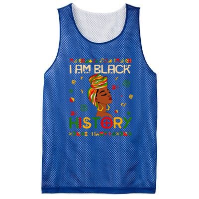 I Am Black African American History Month Mesh Reversible Basketball Jersey Tank