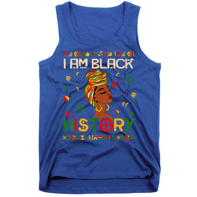 I Am Black African American History Month Tank Top