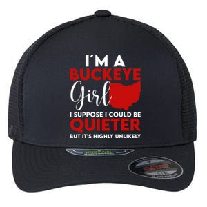 Im A Buckeye Girl Ohio State Flexfit Unipanel Trucker Cap