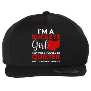 Im A Buckeye Girl Ohio State Wool Snapback Cap