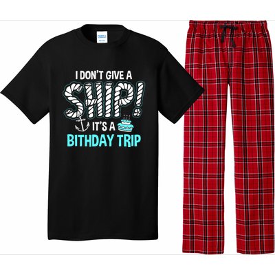 It's A Birthday Trip Cruise Ship Wear Anniversary Family Tee Funny Gift Pajama Set