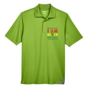 I Am Black History African American Pride Men's Origin Performance Pique Polo