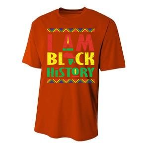 I Am Black History African American Pride Performance Sprint T-Shirt