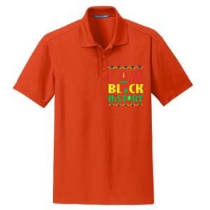 I Am Black History African American Pride Dry Zone Grid Polo