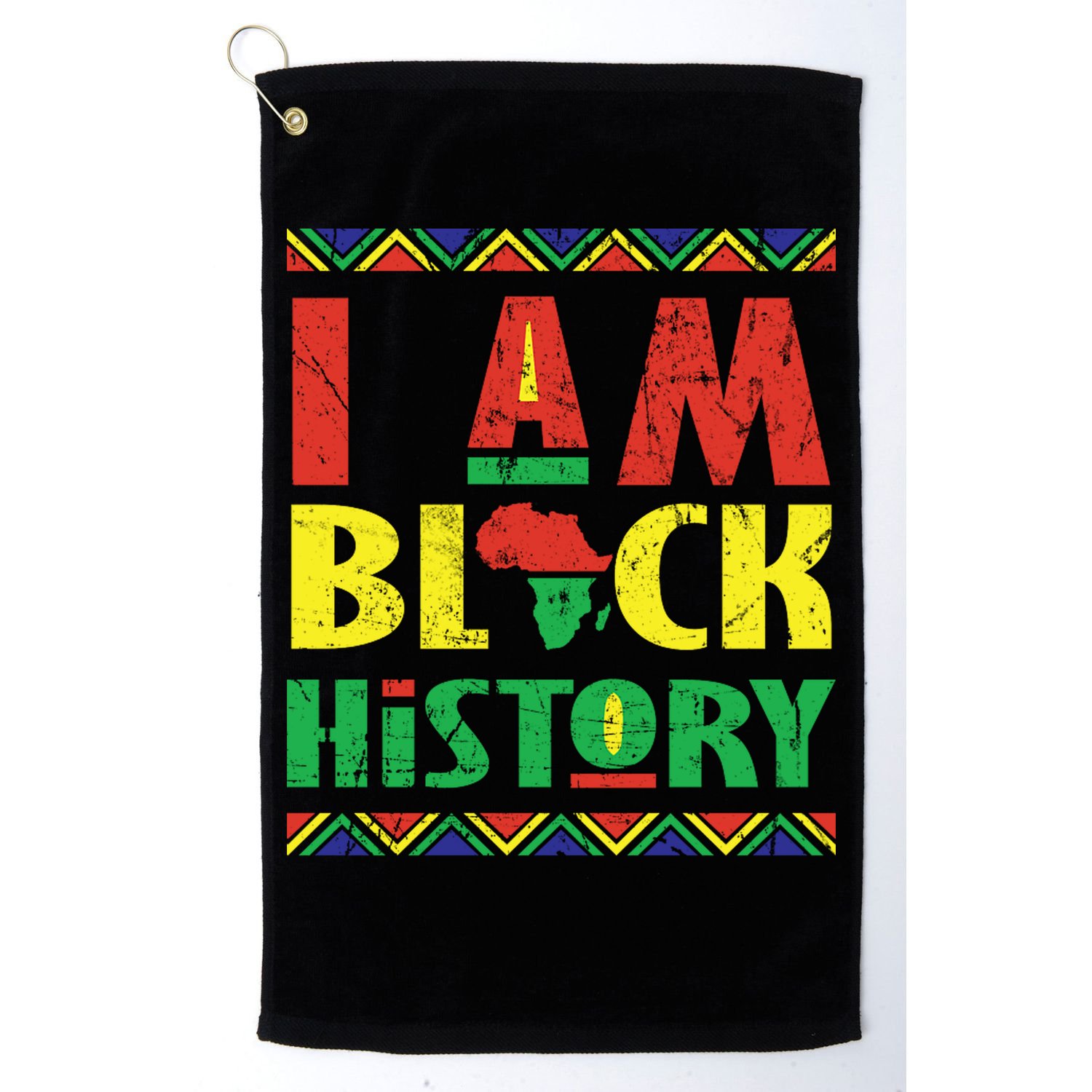 I Am Black History African American Pride Golf Towel