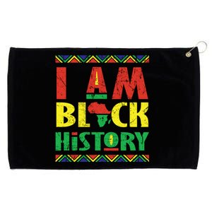 I Am Black History African American Pride Grommeted Golf Towel