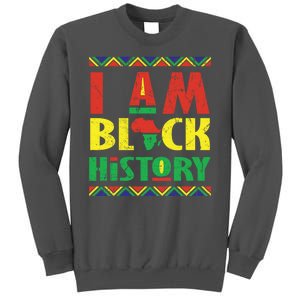 I Am Black History African American Pride Tall Sweatshirt