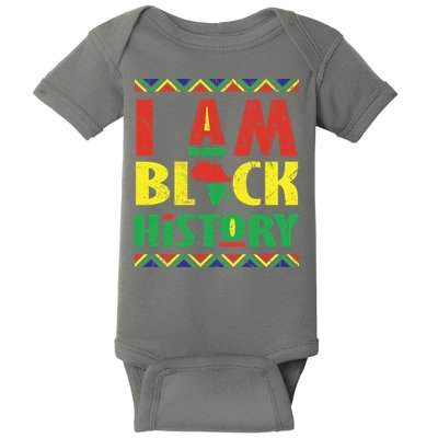 I Am Black History African American Pride Baby Bodysuit
