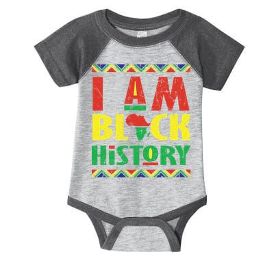 I Am Black History African American Pride Infant Baby Jersey Bodysuit