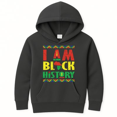 I Am Black History African American Pride Kids Hoodie