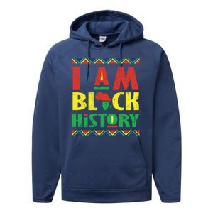 I Am Black History African American Pride Performance Fleece Hoodie