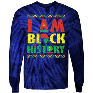 I Am Black History African American Pride Tie-Dye Long Sleeve Shirt