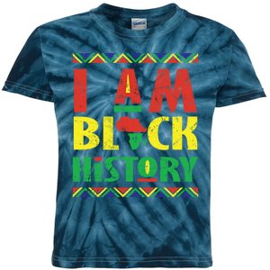 I Am Black History African American Pride Kids Tie-Dye T-Shirt