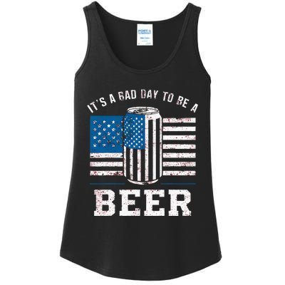 Its A B.A.D. .D.A.Y To Be A Beer Red Ladies Essential Tank