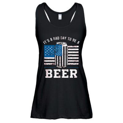 Its A B.A.D. .D.A.Y To Be A Beer Red Ladies Essential Flowy Tank