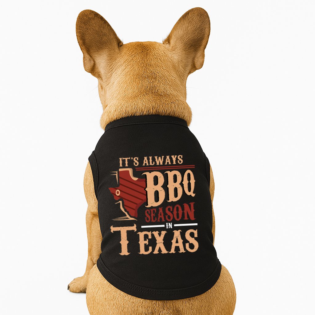 ItS Always Bbq Season In Texas Barbecue Doggie Tank