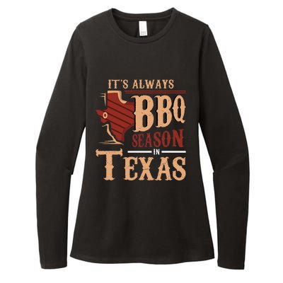 ItS Always Bbq Season In Texas Barbecue Womens CVC Long Sleeve Shirt