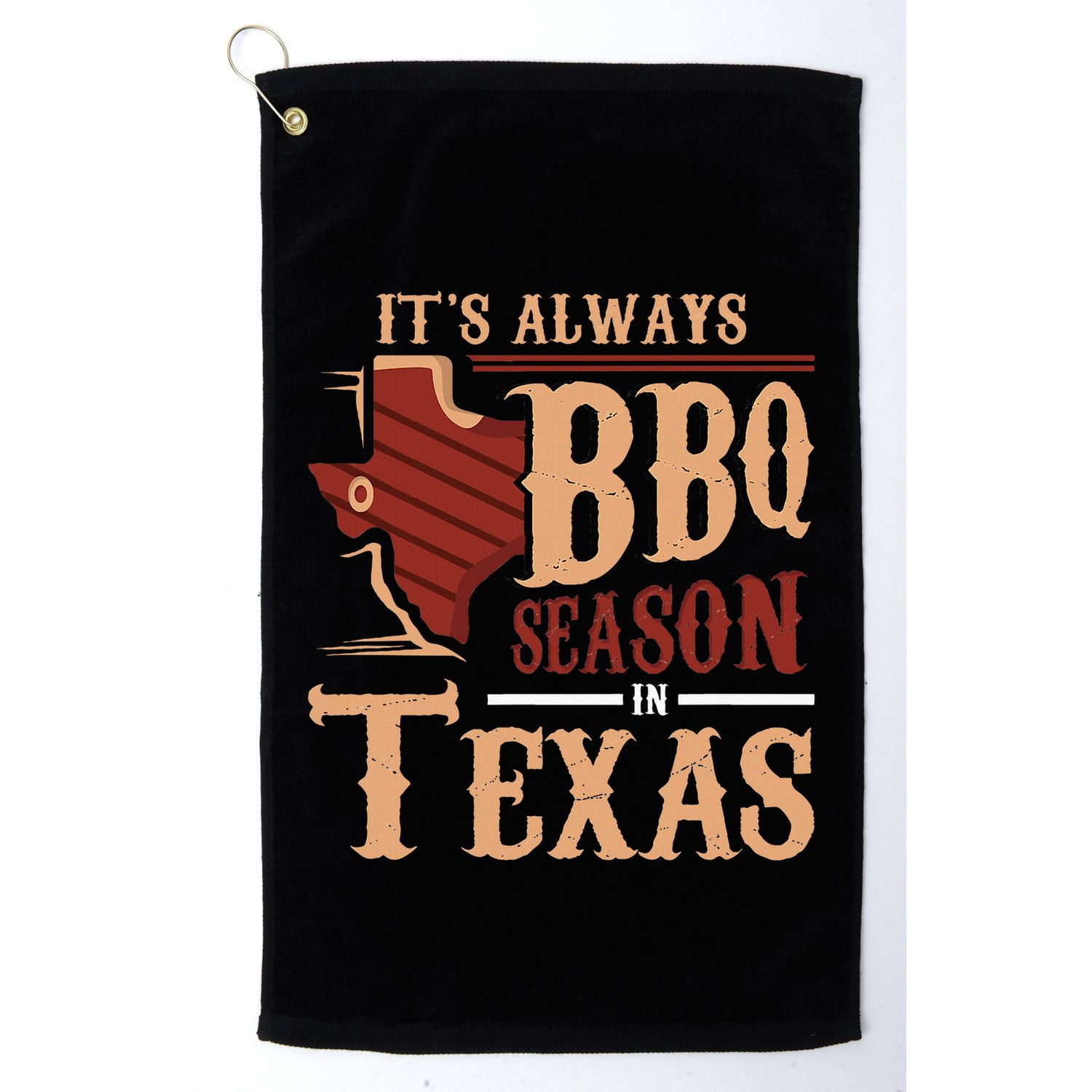 ItS Always Bbq Season In Texas Barbecue Golf Towel