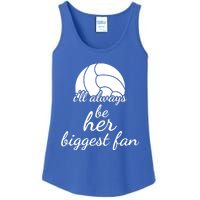 I'll Always Be Her Biggest Fan Gift Volleyball Mom Or Dad Gift Ladies Essential Tank