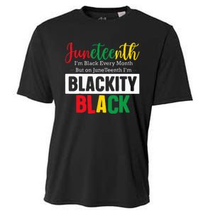 I Am Black Every Month Juneteenth Blackity Cooling Performance Crew T-Shirt