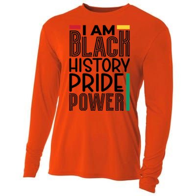 I Am Black History Pride Power Freedom Cooling Performance Long Sleeve Crew