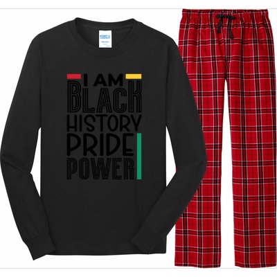 I Am Black History Pride Power Freedom Long Sleeve Pajama Set