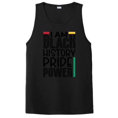 I Am Black History Pride Power Freedom PosiCharge Competitor Tank