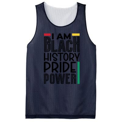 I Am Black History Pride Power Freedom Mesh Reversible Basketball Jersey Tank