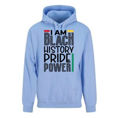 I Am Black History Pride Power Freedom Unisex Surf Hoodie