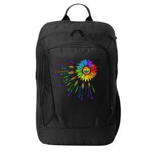 I Am Brave Im Bruised I Am Who Im Meant To Be Lgbt Flowers Cute Gift City Backpack