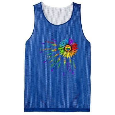 I Am Brave Im Bruised I Am Who Im Meant To Be Lgbt Flowers Cute Gift Mesh Reversible Basketball Jersey Tank