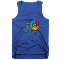 I Am Brave Im Bruised I Am Who Im Meant To Be Lgbt Flowers Cute Gift Tank Top