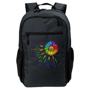 I Am Brave Im Bruised I Am Who Im Meant To Be Lgbt Flowers Cute Gift Daily Commute Backpack